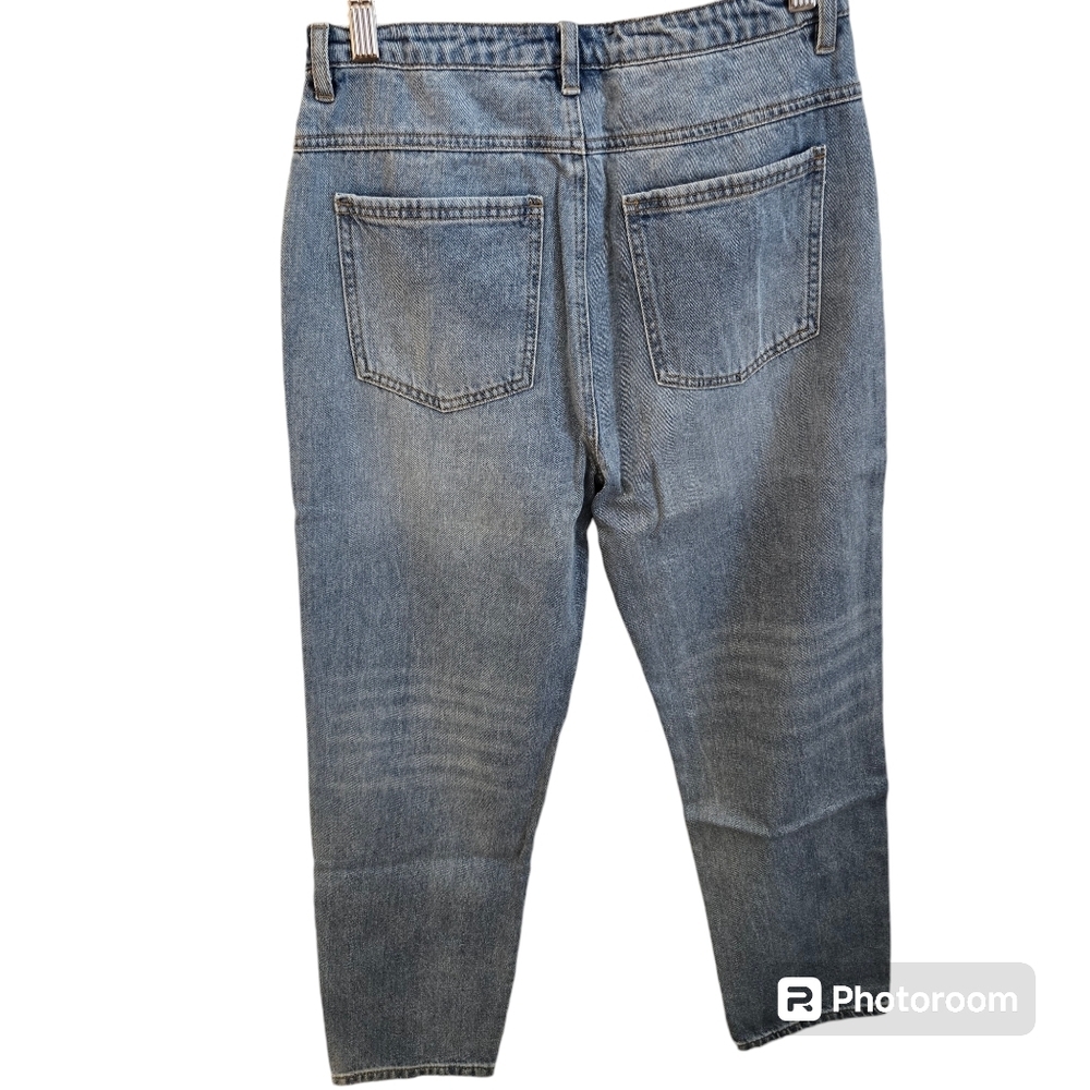 English Factory Womens Ankle Jeans High Rise Denim Medium Wash Blue SZ:29 New - Picture 2 of 7